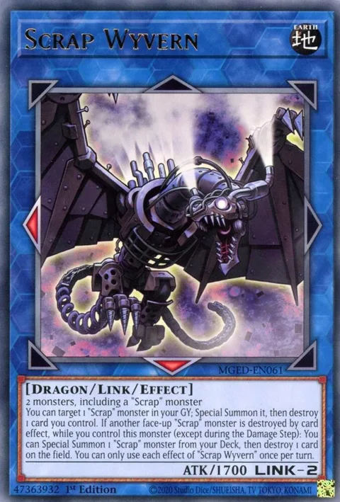 Scrap Wyvern MGED-EN061 Yu-Gi-Oh card from Maximum Gold: El Dorado