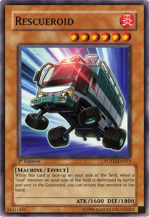 Rescueroid POTD-EN011 Unlimited Yu-Gi-Oh card from Power of the Duelist