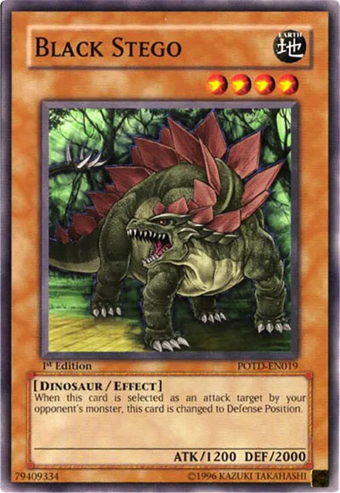 Black Stego POTD-EN019 Unlimited Yu-Gi-Oh card from Power of the Duelist