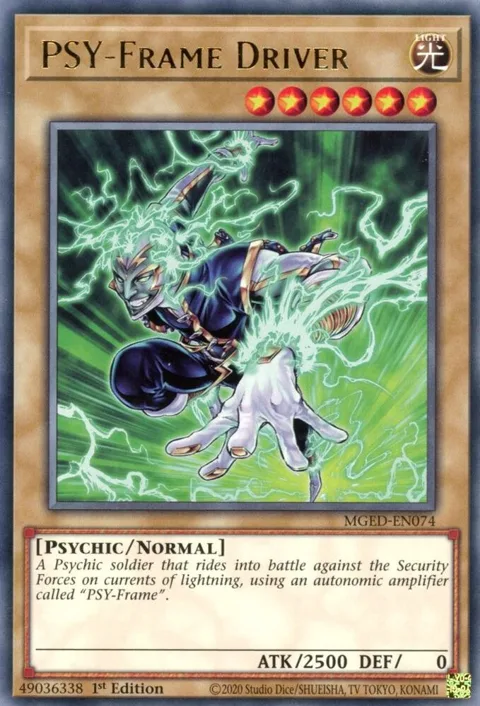 PSY-Frame Driver MGED-EN074 Yu-Gi-Oh card from Maximum Gold: El Dorado