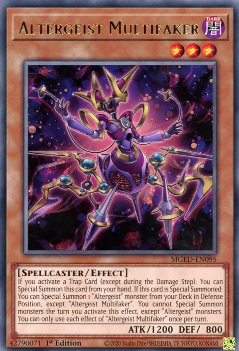 Altergeist Multifaker MGED-EN095 Yu-Gi-Oh card from Maximum Gold: El Dorado