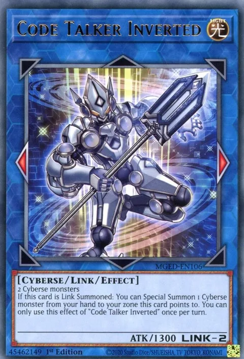Code Talker Inverted MGED-EN106 Yu-Gi-Oh card from Maximum Gold: El Dorado