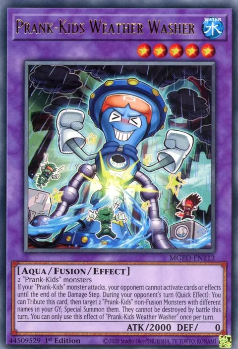 Prank-Kids Weather Washer MGED-EN112 Yu-Gi-Oh card from Maximum Gold: El Dorado