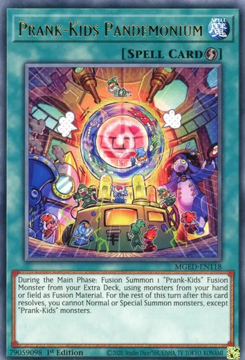 Prank-Kids Pandemonium MGED-EN118 Yu-Gi-Oh card from Maximum Gold: El Dorado