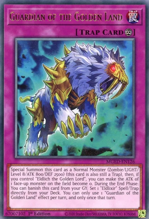 Guardian of the Golden Land MGED-EN126 Yu-Gi-Oh card from Maximum Gold: El Dorado