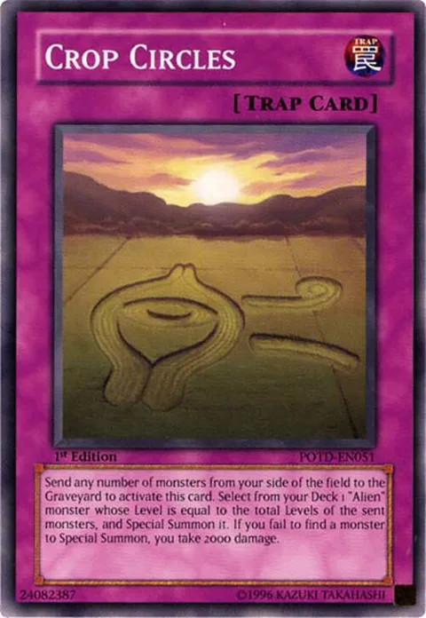 Crop Circles POTD-EN051 1st Edition Yu-Gi-Oh card from Power of the Duelist