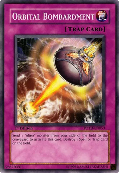 Orbital Bombardment POTD-EN053 1st Edition Yu-Gi-Oh card from Power of the Duelist