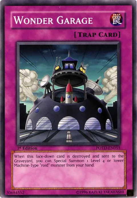 Wonder Garage POTD-EN055 Unlimited Yu-Gi-Oh card from Power of the Duelist