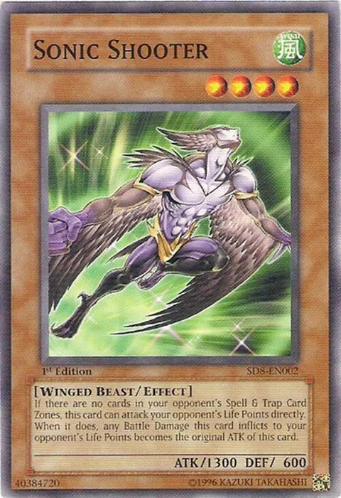 Sonic Shooter SD8-EN002 Yu-Gi-Oh card from Structure Deck: Lord of the Storm