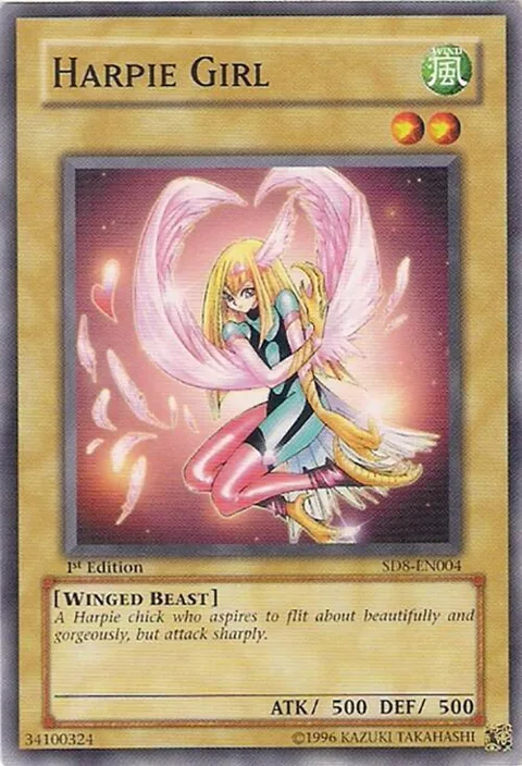 Harpie Girl SD8-EN004 Yu-Gi-Oh card from Structure Deck: Lord of the Storm