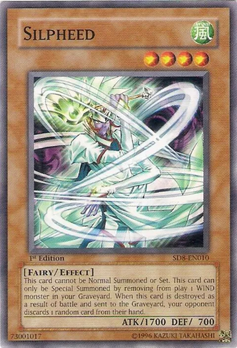 Silpheed SD8-EN010 Yu-Gi-Oh card from Structure Deck: Lord of the Storm