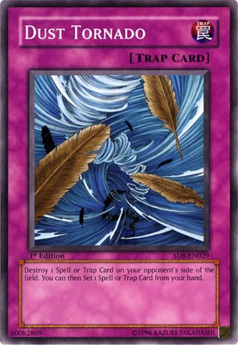 Dust Tornado SD8-EN029 1st Edition Yu-Gi-Oh card from Structure Deck: Lord of the Storm