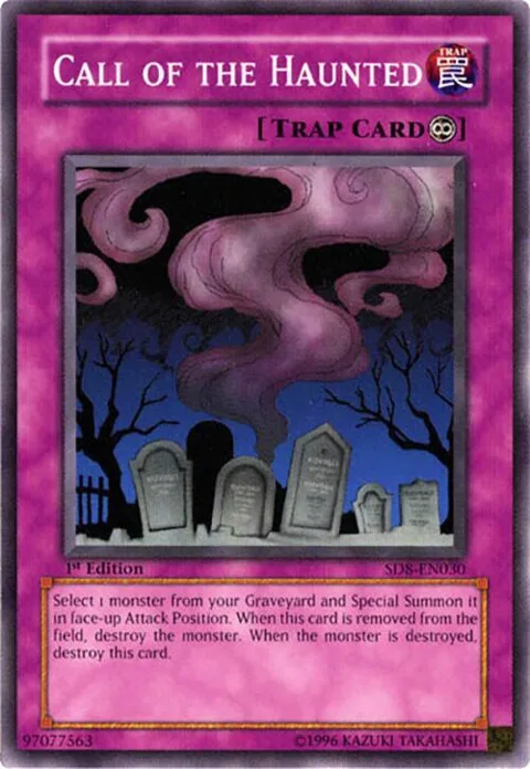 Call of the Haunted SD8-EN030 Unlimited Yu-Gi-Oh card from Structure Deck: Lord of the Storm