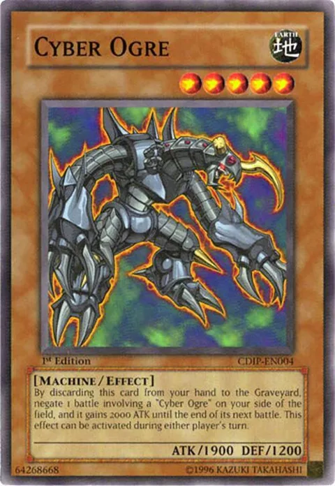 Cyber Ogre CDIP-EN004 1st Edition Yu-Gi-Oh card from Cyberdark Impact