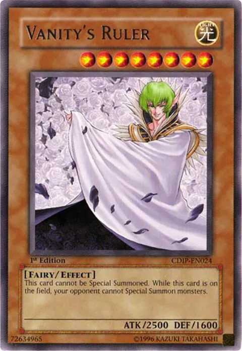 Vanity's Ruler CDIP-EN024 Unlimited Yu-Gi-Oh card from Cyberdark Impact