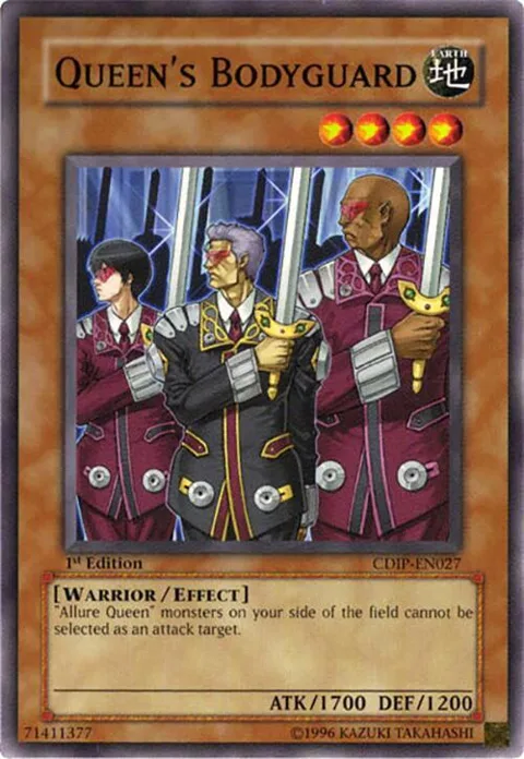 Queen's Bodyguard CDIP-EN027 Unlimited Yu-Gi-Oh card from Cyberdark Impact
