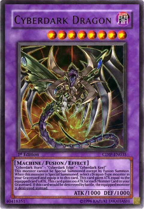 Cyberdark Dragon CDIP-EN035 Yu-Gi-Oh card from Cyberdark Impact