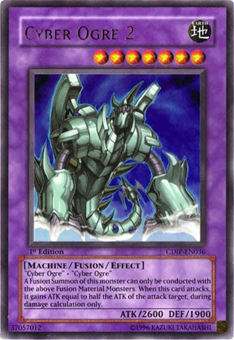Cyber Ogre 2 CDIP-EN036 Yu-Gi-Oh card from Cyberdark Impact
