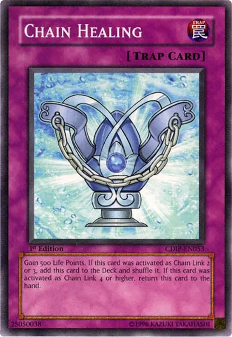 Chain Healing CDIP-EN053 Unlimited Yu-Gi-Oh card from Cyberdark Impact