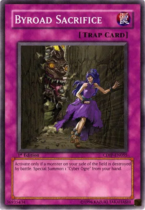 Byroad Sacrifice CDIP-EN055 Unlimited Yu-Gi-Oh card from Cyberdark Impact