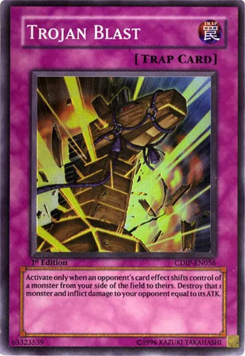 Trojan Blast CDIP-EN056 Unlimited Yu-Gi-Oh card from Cyberdark Impact