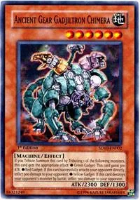 Ancient Gear Gadjiltron Chimera SD10-EN002 1st Edition Yu-Gi-Oh card from Structure Deck: Machine Re-Volt