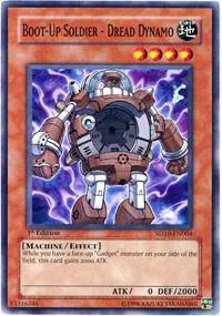 Boot-Up Soldier - Dread Dynamo SD10-EN004 1st Edition Yu-Gi-Oh card from Structure Deck: Machine Re-Volt