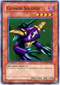 Cannon Soldier SD10-EN009 Unlimited Yu-Gi-Oh card from Structure Deck: Machine Re-Volt
