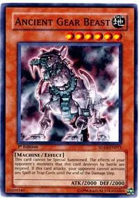 Ancient Gear Beast SD10-EN013 Unlimited Yu-Gi-Oh card from Structure Deck: Machine Re-Volt