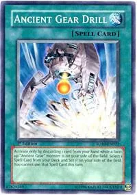 Ancient Gear Drill SD10-EN022 Unlimited Yu-Gi-Oh card from Structure Deck: Machine Re-Volt