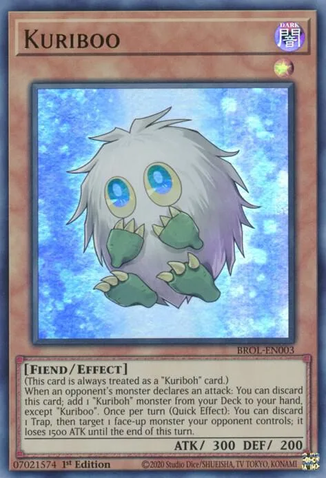 Kuriboo BROL-EN003 Yu-Gi-Oh card from Brothers of Legend