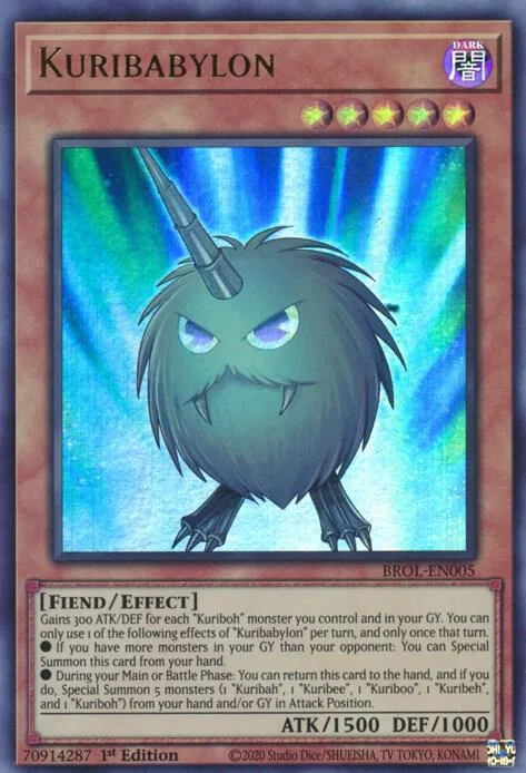 Kuribabylon BROL-EN005 Yu-Gi-Oh card from Brothers of Legend
