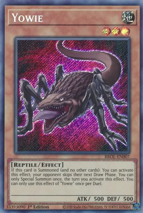 Yowie BROL-EN007 Yu-Gi-Oh card from Brothers of Legend