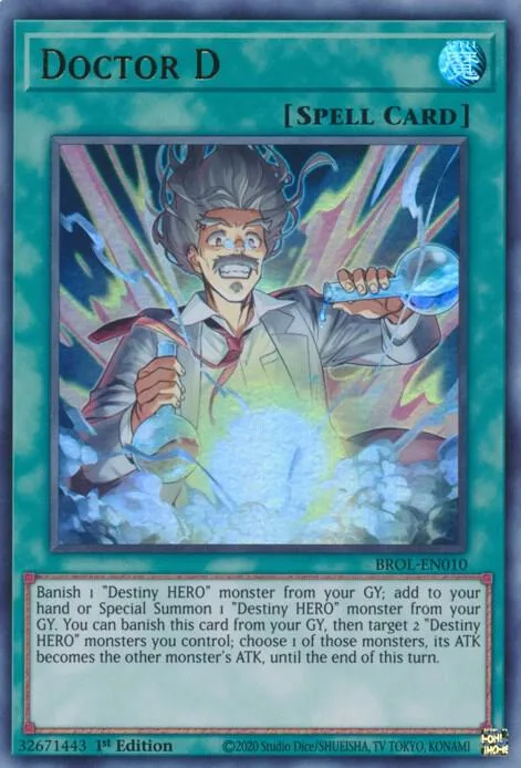Doctor D BROL-EN010 Yu-Gi-Oh card from Brothers of Legend