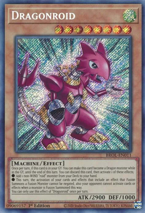 Dragonroid BROL-EN011 Yu-Gi-Oh card from Brothers of Legend