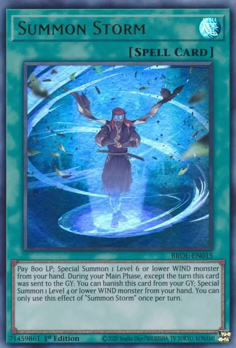 Summon Storm BROL-EN015 Yu-Gi-Oh card from Brothers of Legend