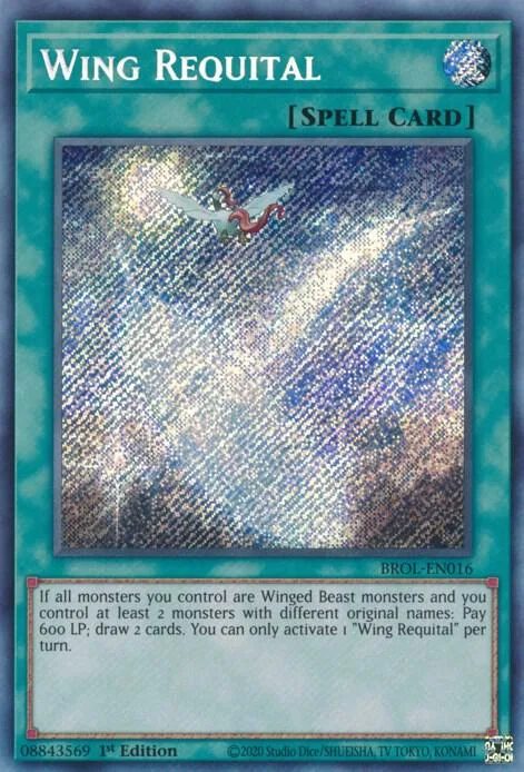 Wing Requital BROL-EN016 Yu-Gi-Oh card from Brothers of Legend