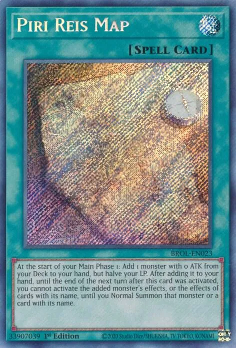 Piri Reis Map BROL-EN023 Yu-Gi-Oh card from Brothers of Legend