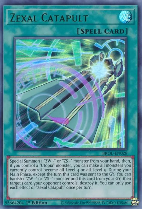 Zexal Catapult BROL-EN028 Yu-Gi-Oh card from Brothers of Legend