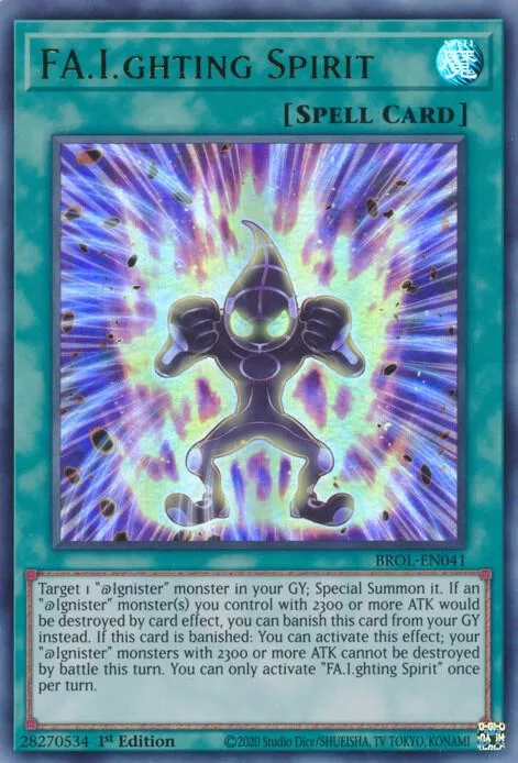 FA.I.ghting Spirit BROL-EN041 Yu-Gi-Oh card from Brothers of Legend