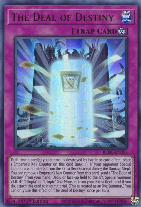 The Deal of Destiny BROL-EN055 Yu-Gi-Oh card from Brothers of Legend