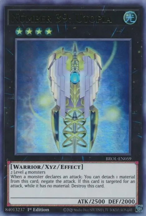 Number 39: Utopia BROL-EN059 Yu-Gi-Oh card from Brothers of Legend
