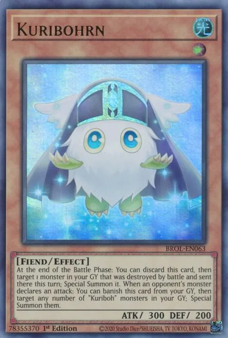 Kuribohrn BROL-EN063 Yu-Gi-Oh card from Brothers of Legend