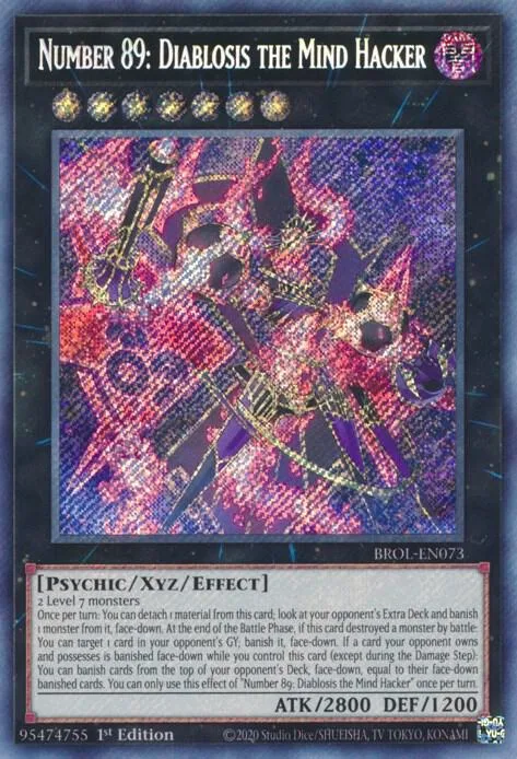 Number 89: Diablosis the Mind Hacker BROL-EN073 Yu-Gi-Oh card from Brothers of Legend