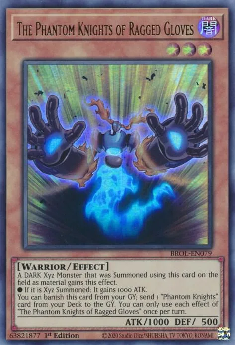 The Phantom Knights of Ragged Gloves BROL-EN079 Yu-Gi-Oh card from Brothers of Legend