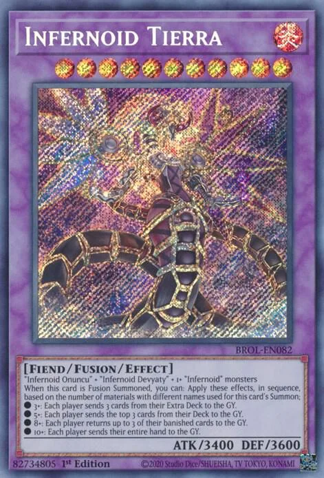 Infernoid Tierra BROL-EN082 Yu-Gi-Oh card from Brothers of Legend
