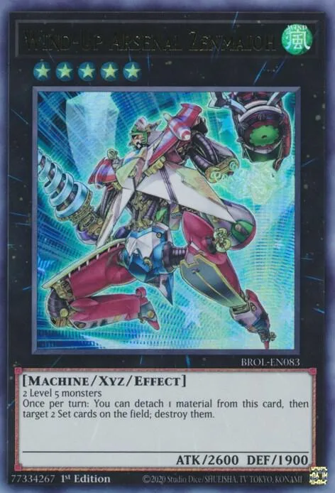 Wind-Up Arsenal Zenmaioh BROL-EN083 Yu-Gi-Oh card from Brothers of Legend