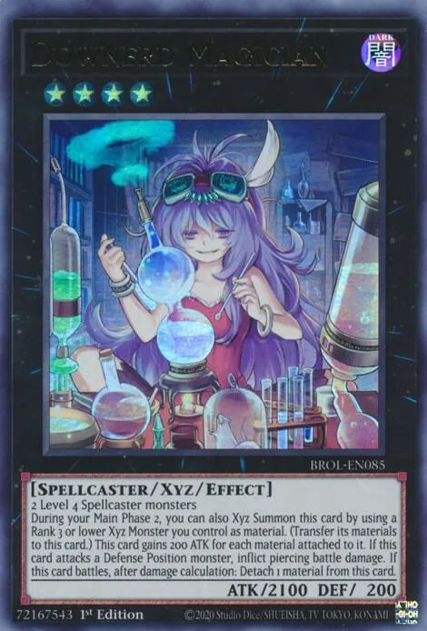 Downerd Magician BROL-EN085 Yu-Gi-Oh card from Brothers of Legend