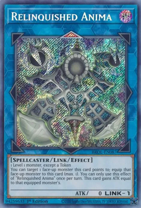 Relinquished Anima BROL-EN087 Yu-Gi-Oh card from Brothers of Legend