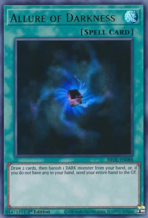 Allure of Darkness BROL-EN088 Yu-Gi-Oh card from Brothers of Legend